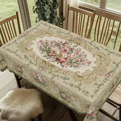 Rosen-Tischdecke - Retro Pink Floral - Verschiedene Grössen