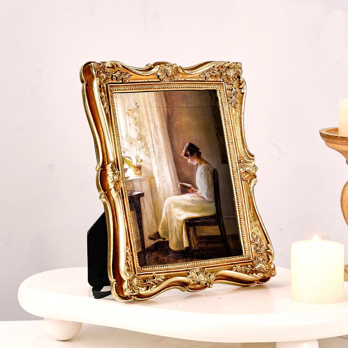 Barocker Fotorahmen – Harzmaterial – Schlafzimmer/Büro