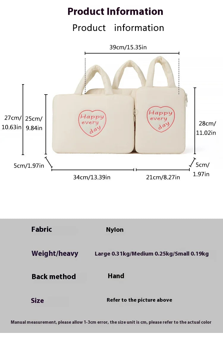 Laptop-Hülle – Modischer Polyester – Verschiedene Grössen