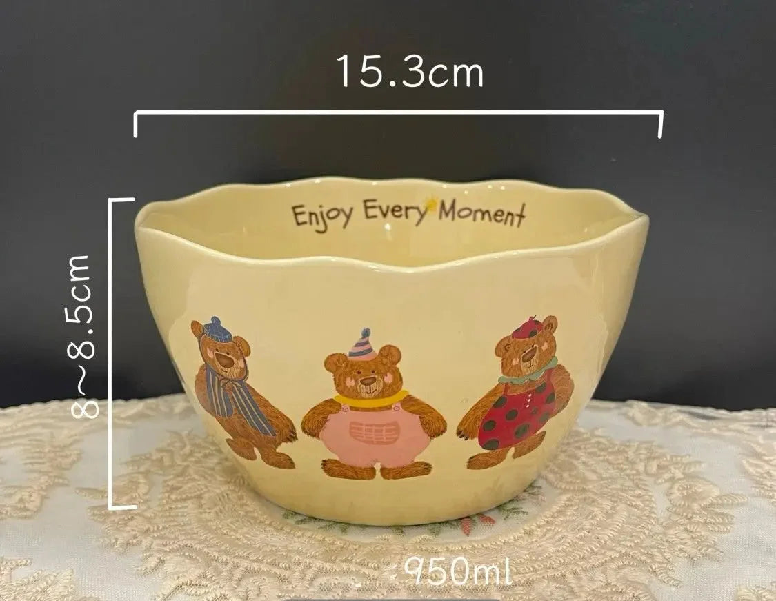 Keramik Schüsselset – Bone China Design – 20 cm Stilvolles Essgeschirr