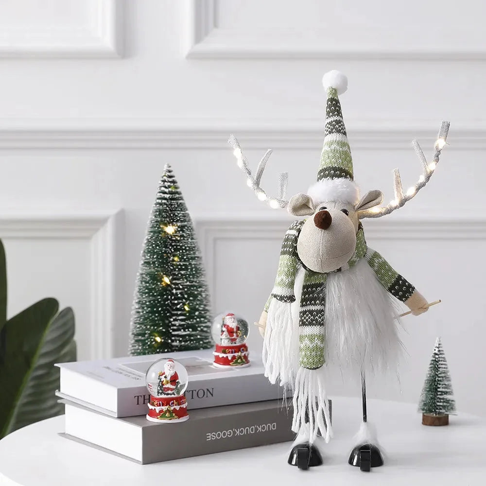 Weihnachtselch Dekoration – Plüschpuppe – Handgefertigt & Verstellbar