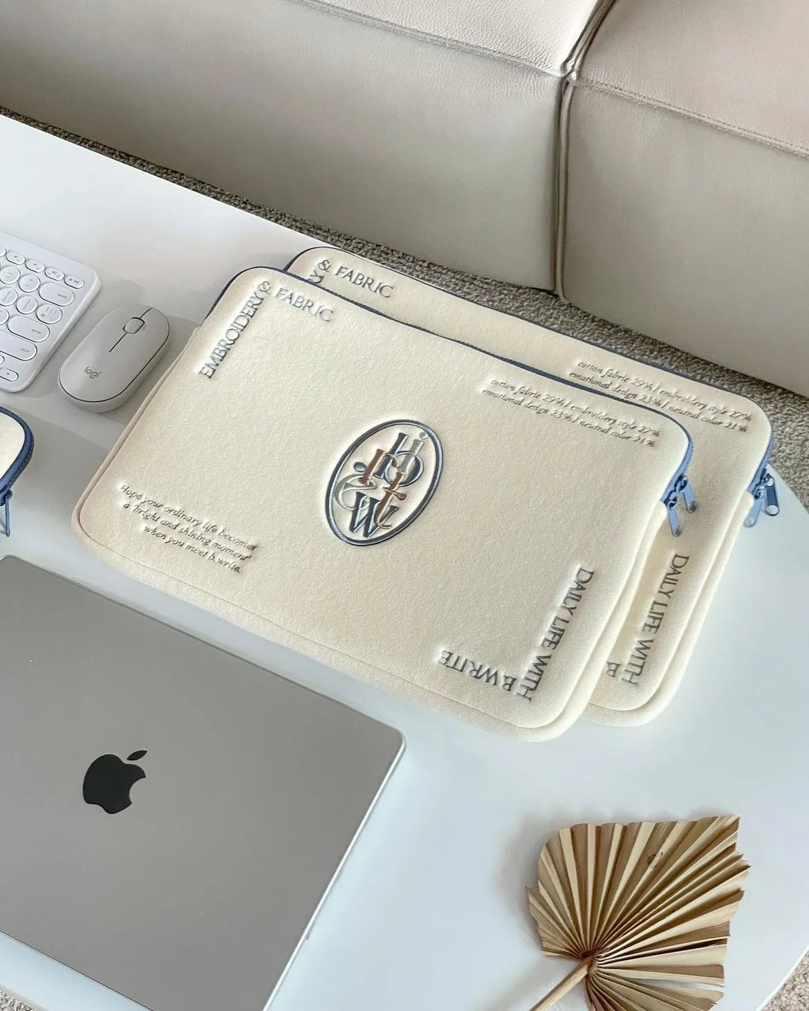 Laptop-Hülle – Minimalistisches Polyester – 13-16 Zoll
