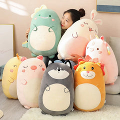 Kawaii Tier-Plüschkissen – Weiche Baumwolle 45/60cm