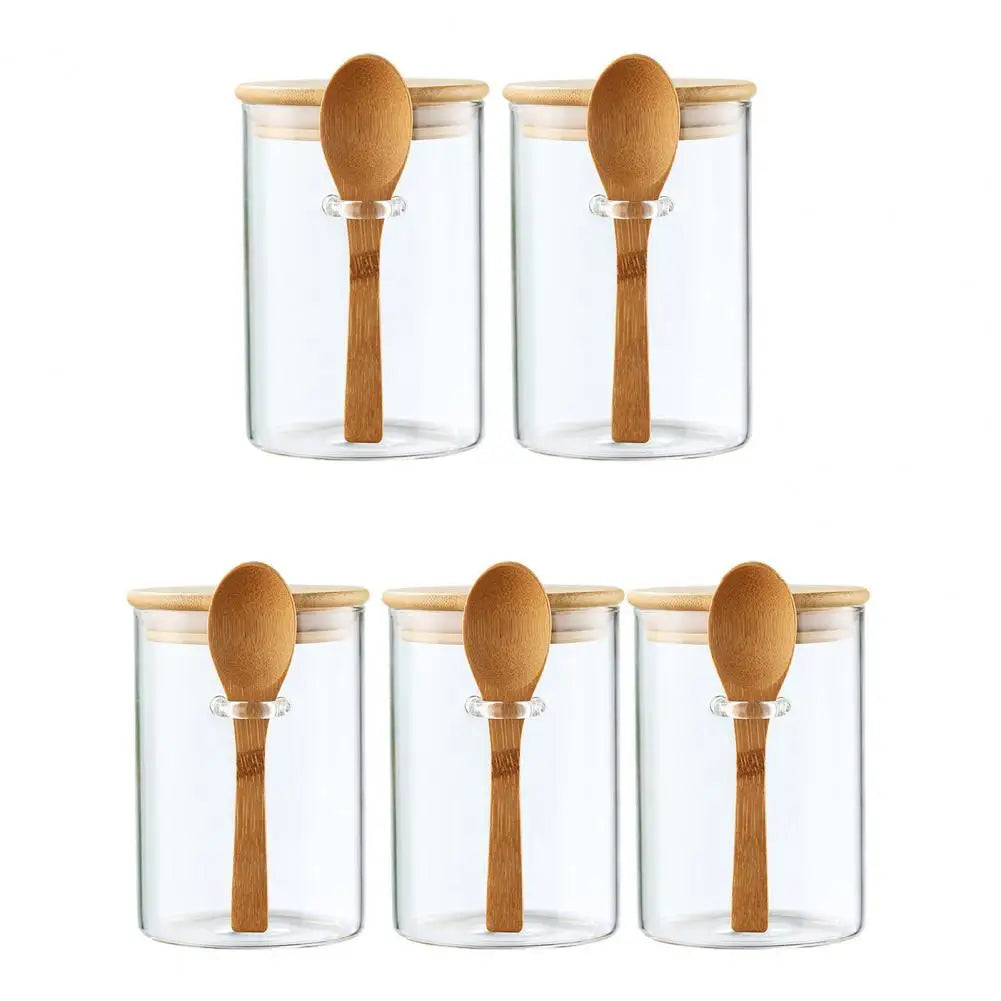 Versiegeltes Glasgefäss – Glas & Holz – Für Küche