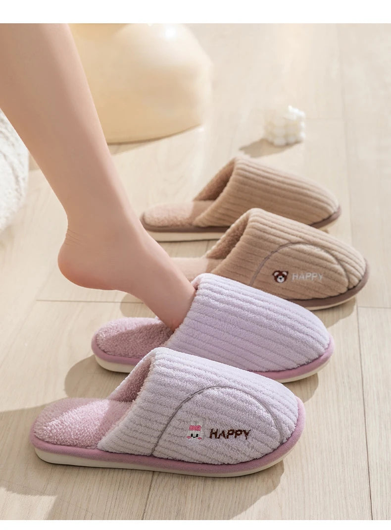 Winter Plüsch Hausschuhe – Gemütliches Fleece – Indoor