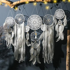 Boho Makramee Traumfänger Set – Textil Deko 5-teilig