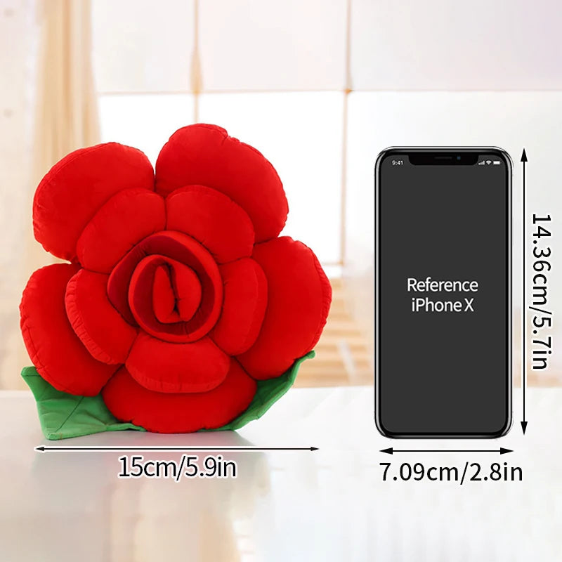 Rosenblume Kissen – Plüschdesign – Perfektes Geschenk