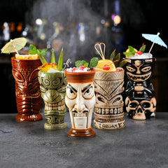 Keramische Tiki-Becher – Amerikanisch Handgemacht – 201-700ml