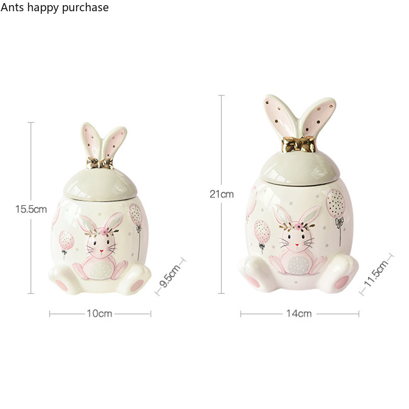 Kaninchen Keramikdose – Moderner Stil Küchenaufbewahrung
