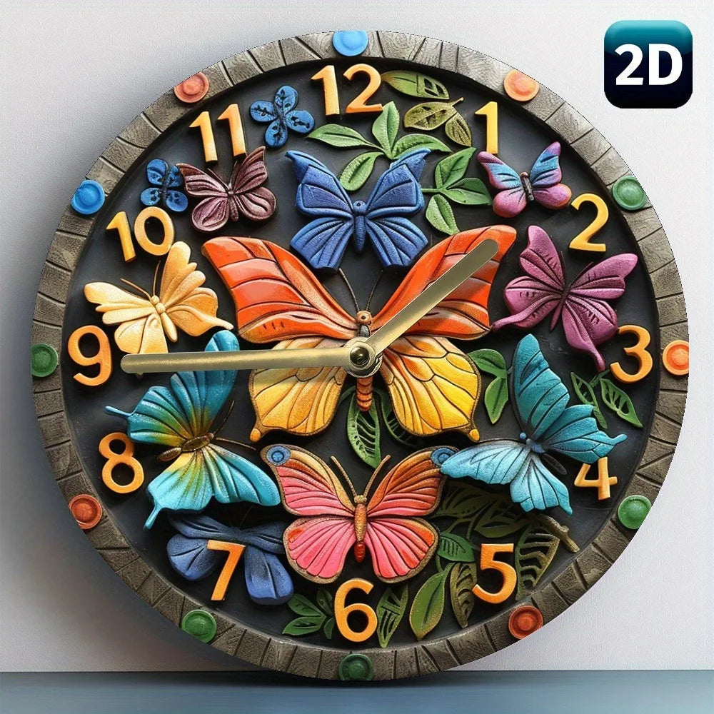 Holzwanduhr – Modernes Design 20x20CM – Handgemacht