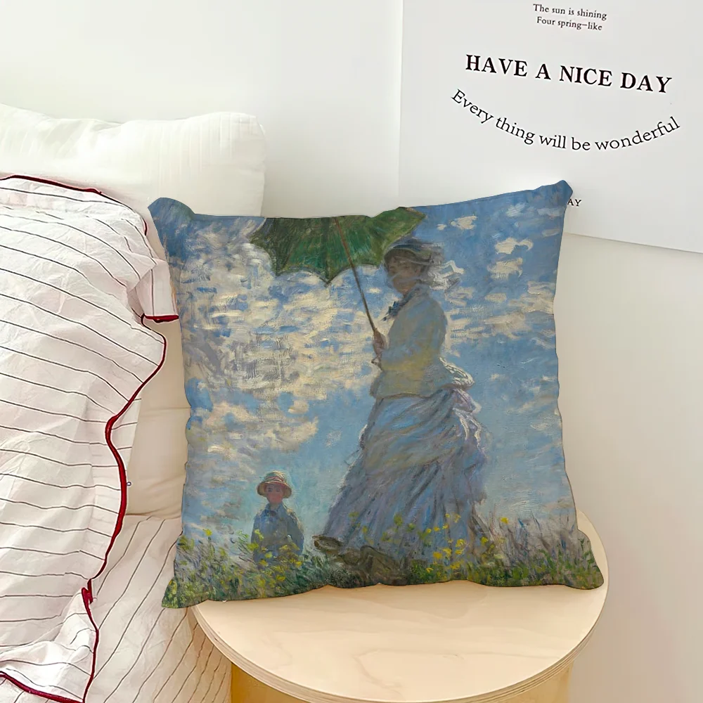 Wasserlilien Kissen – Kunst Design 45x45CM