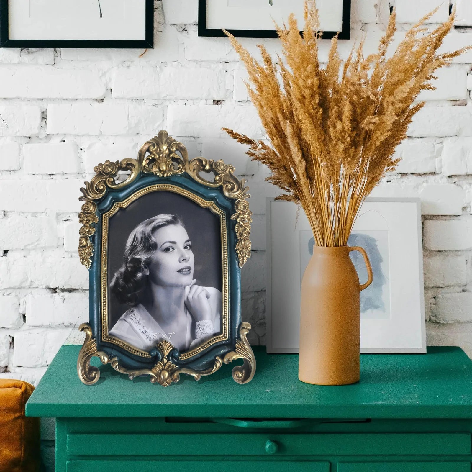 Ovale Vintage Resin Bilderrahmen – Klassisches Gold-Design