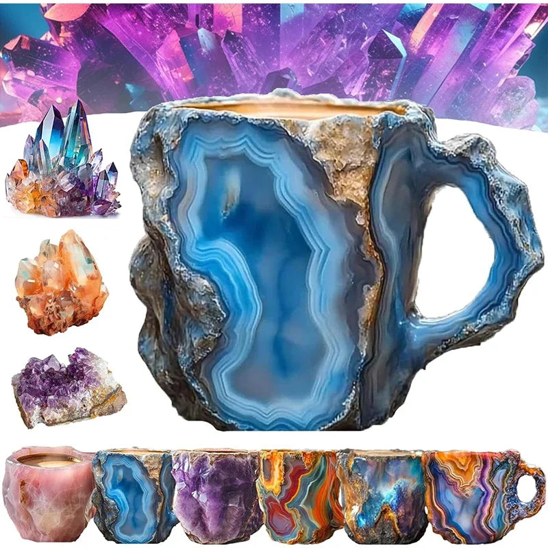 Mineral-Kristall Becher – Modernes Harzdesign