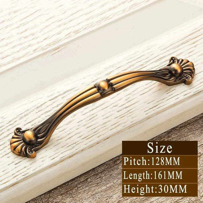 Vintage Messinggriffe – Zinklegierung – 128mm