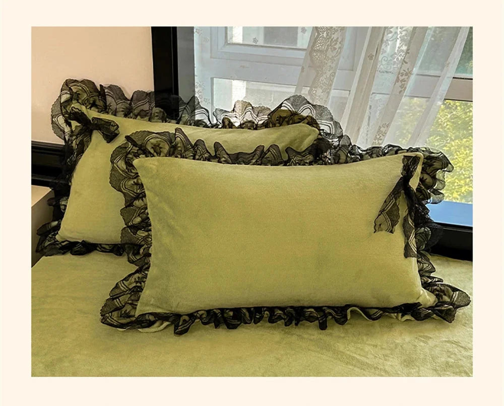 Samt Bettwäsche – Prinzessin Design – Versch. Grössen