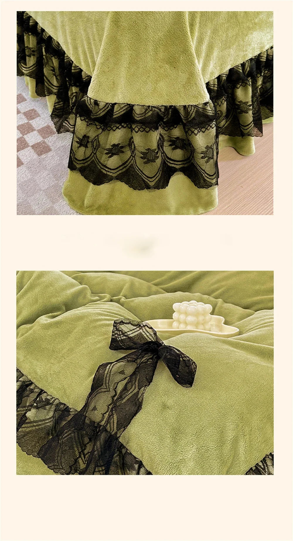 Samt Bettwäsche – Prinzessin Design – Versch. Grössen