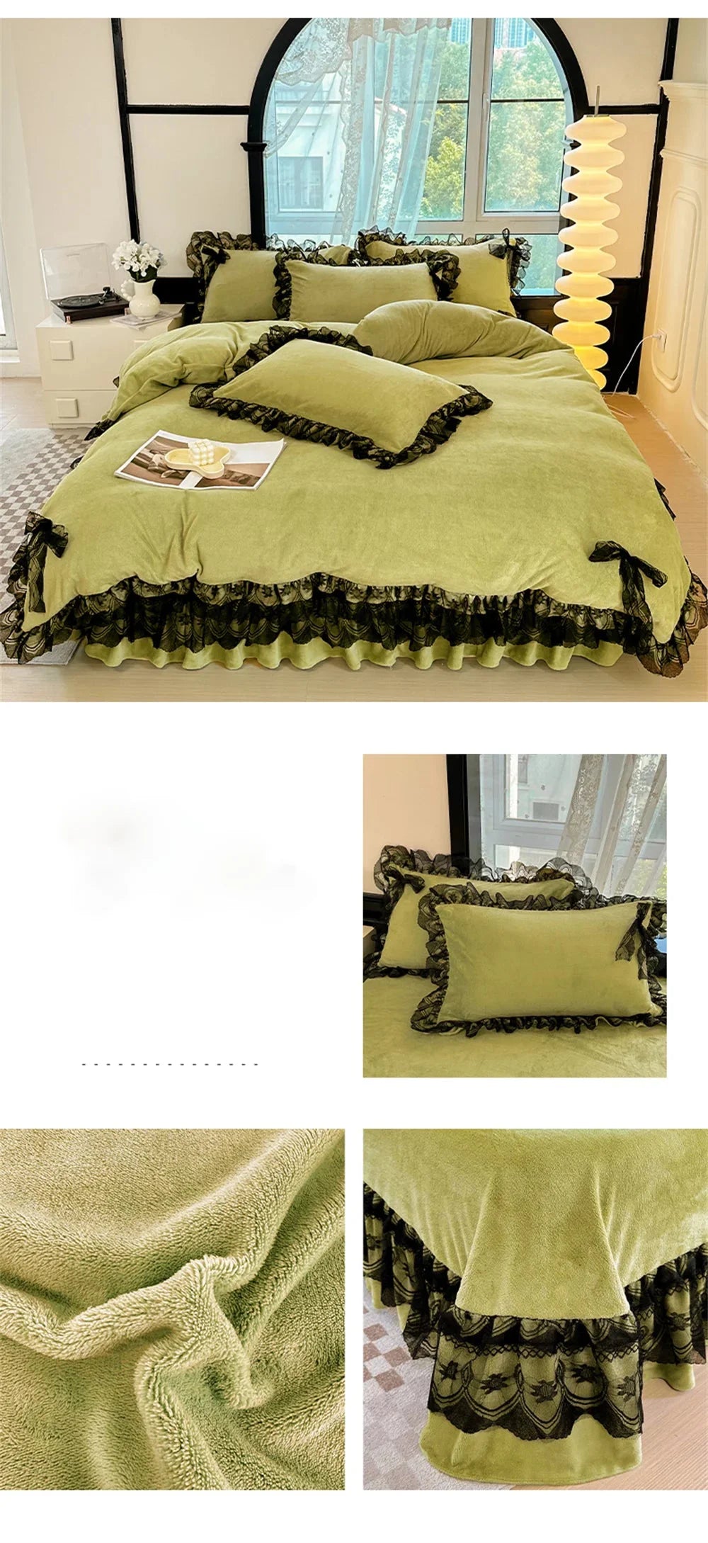 Samt Bettwäsche – Prinzessin Design – Versch. Grössen