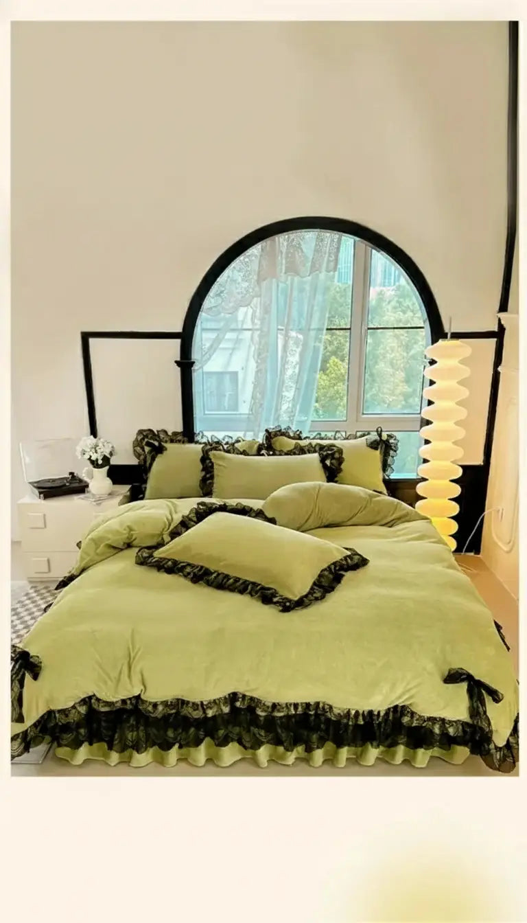 Samt Bettwäsche – Prinzessin Design – Versch. Grössen