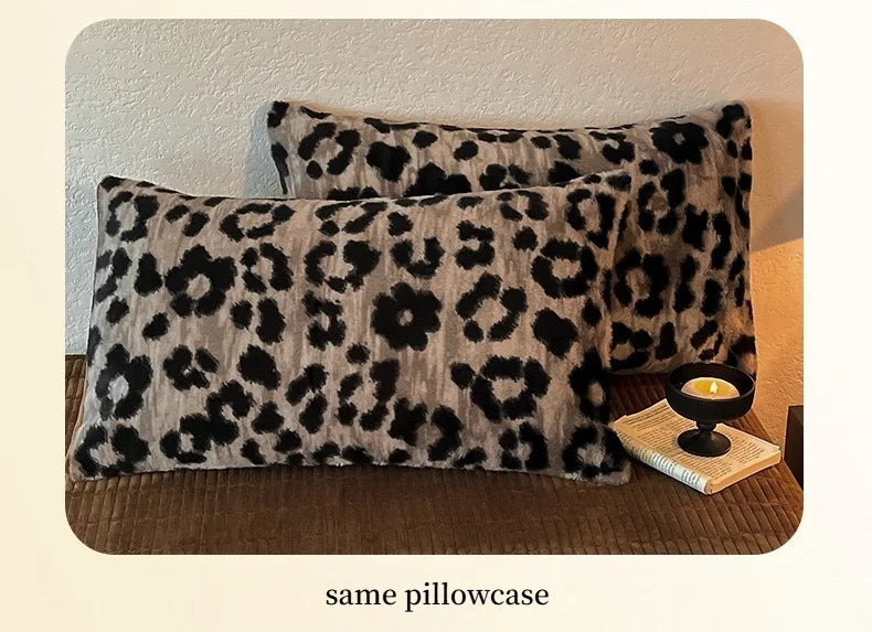 Samt-Bettwäsche-Set – Winterwärme – Doppel Queen Grösse