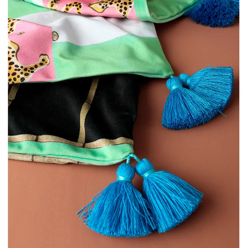 Samt Kissenbezug im chinesischen Stil, Farbe: wie abgebildet, Grösse: 60x60cm