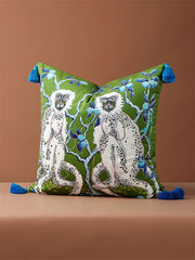 Samt Kissenbezug im chinesischen Stil, Farbe: wie abgebildet, Grösse: 60x60 cm