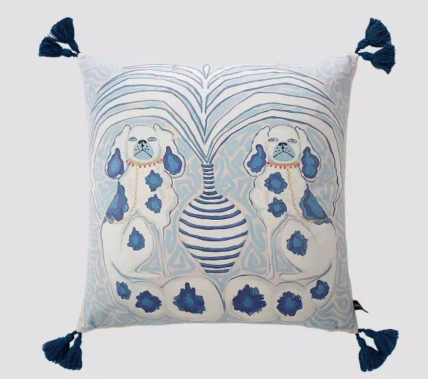 Samt Kissenbezug im chinesischen Stil, Farbe: wie abgebildet, Grösse: 60x60 cm