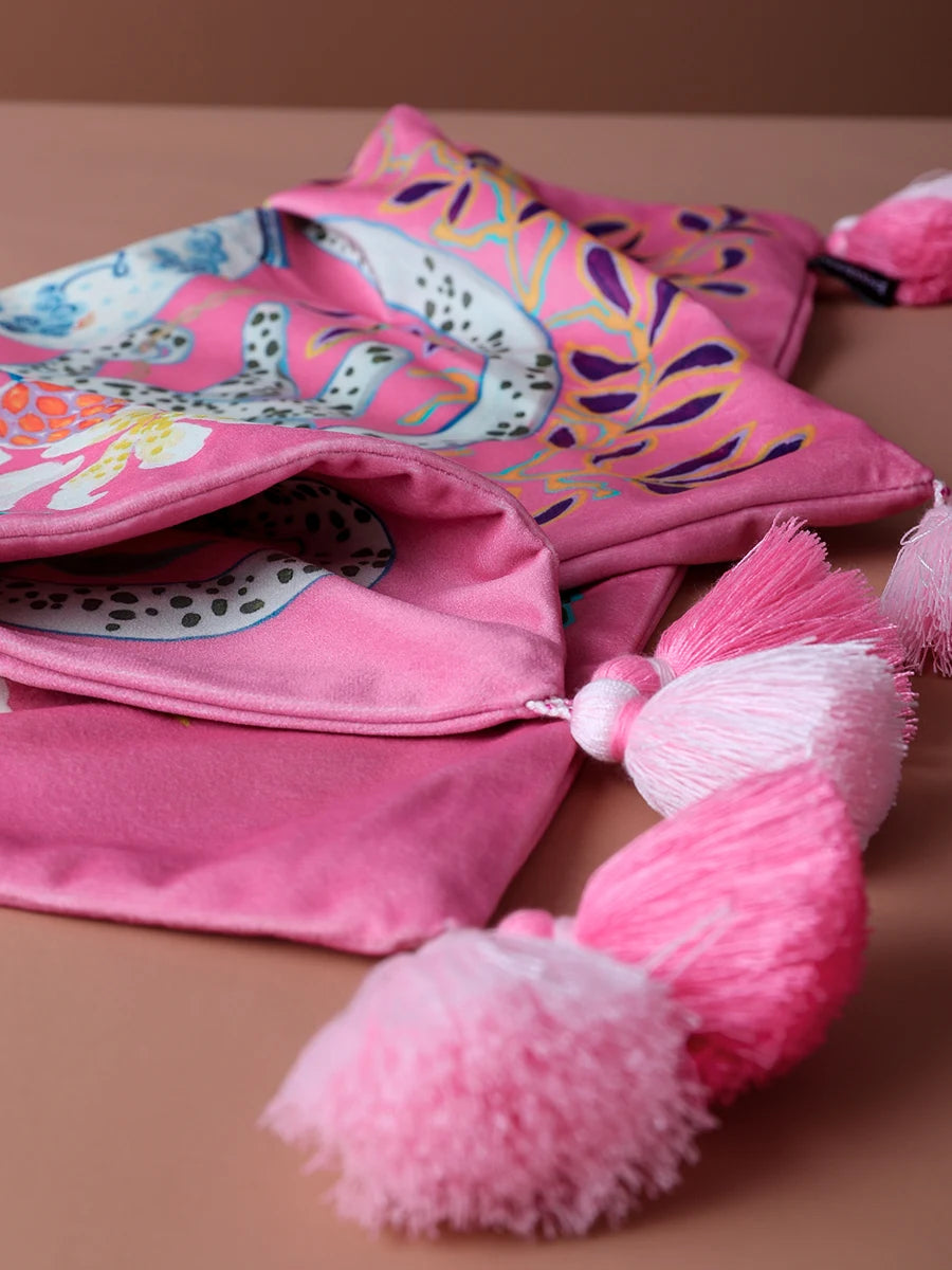 Samt Kissenbezug im chinesischen Stil, doppelseitig, Grösse: 60x60cm