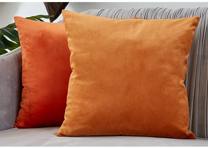 Einfarbiger Samt Kissenbezug in edlem Stil, 45x45 cm
