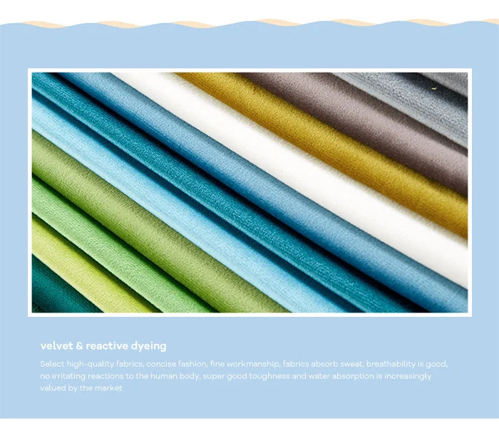 Einfarbiger Kissenbezug aus Samt, edel, 45x45 cm