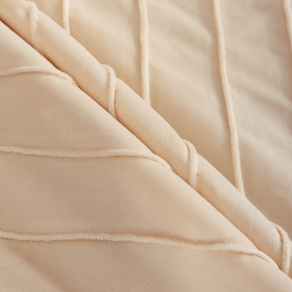 Moderner Kissenbezug aus Samt, Farbe: Lavendel, Grösse: 450 mm x 450 mm