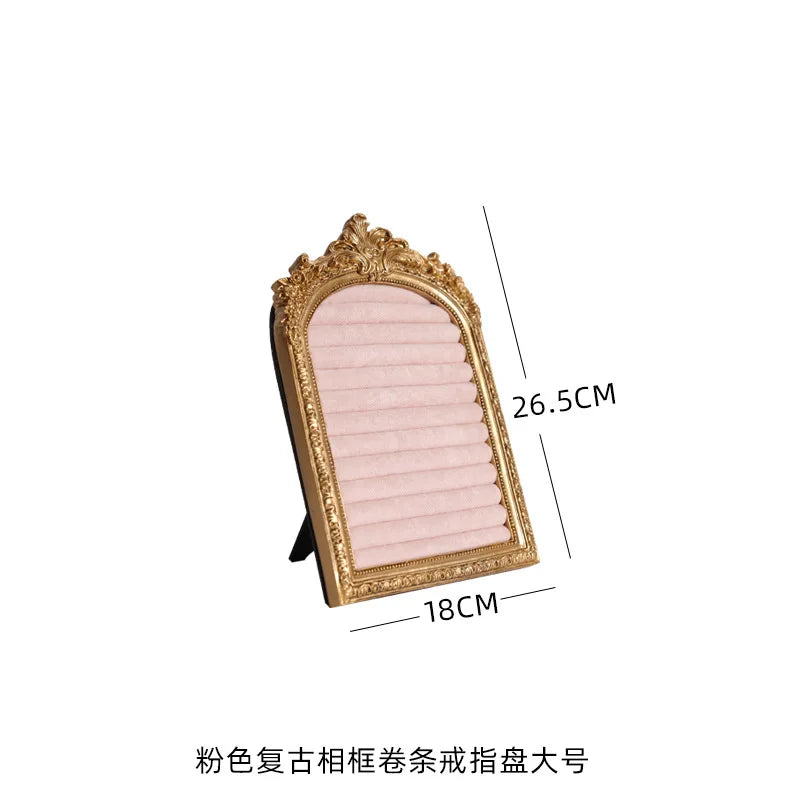 Samt-Schmucktablett – Bambus Design – 19cm bis 26cm