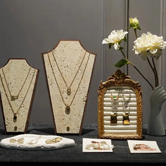 Samt-Schmucktablett – Bambus Design – 19cm bis 26cm