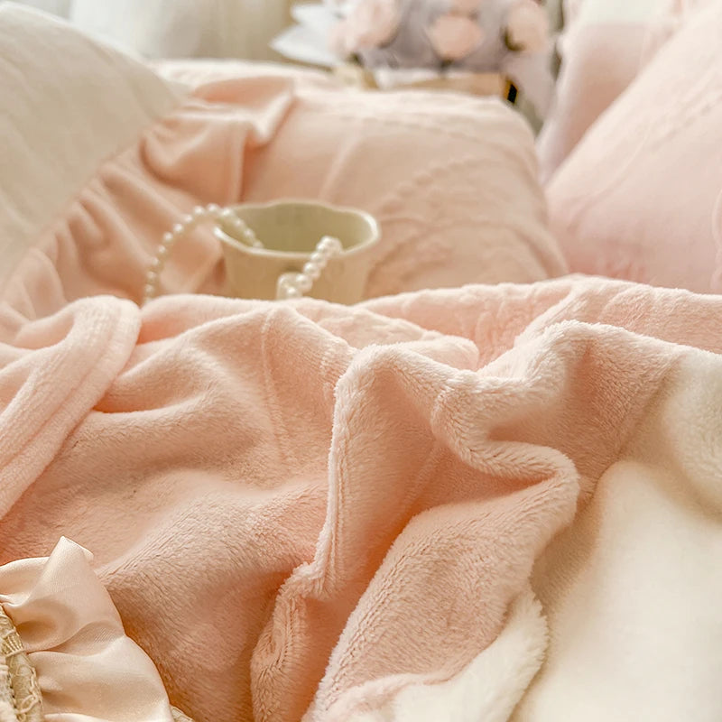 Samtdecke – Vintage Charme – King/Queen Grösse