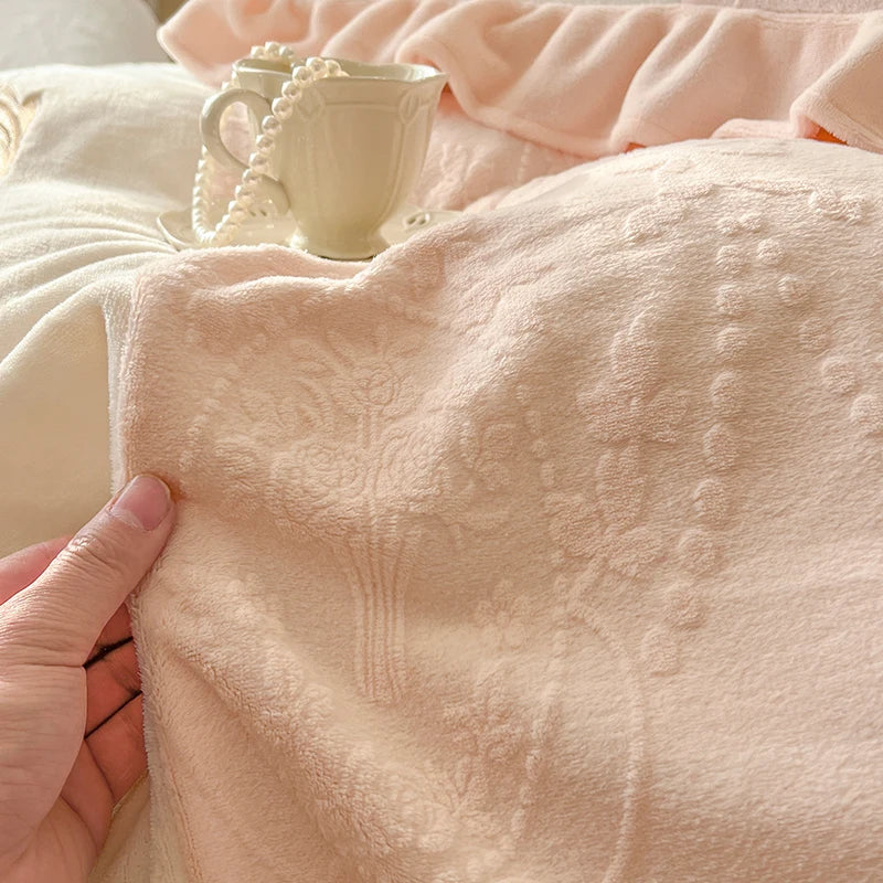 Samtdecke – Vintage Charme – King/Queen Grösse