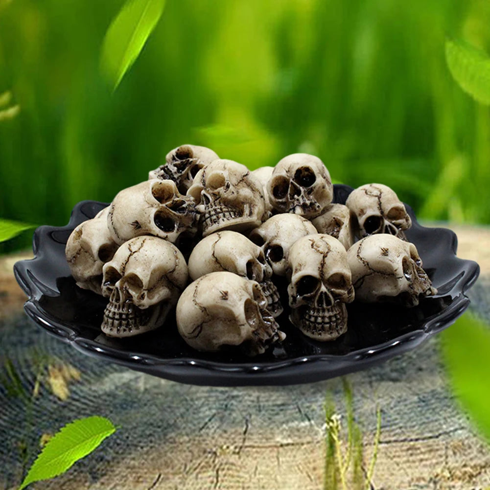 Halloween-Deko – Gothic-Schädel-Set – Vielseitige Ornamente