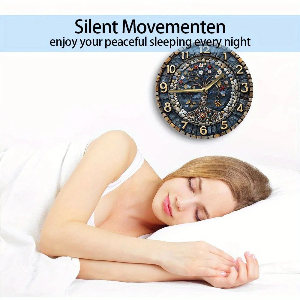 Holzwanduhr – Modernes Design 20x20CM – Handgemacht