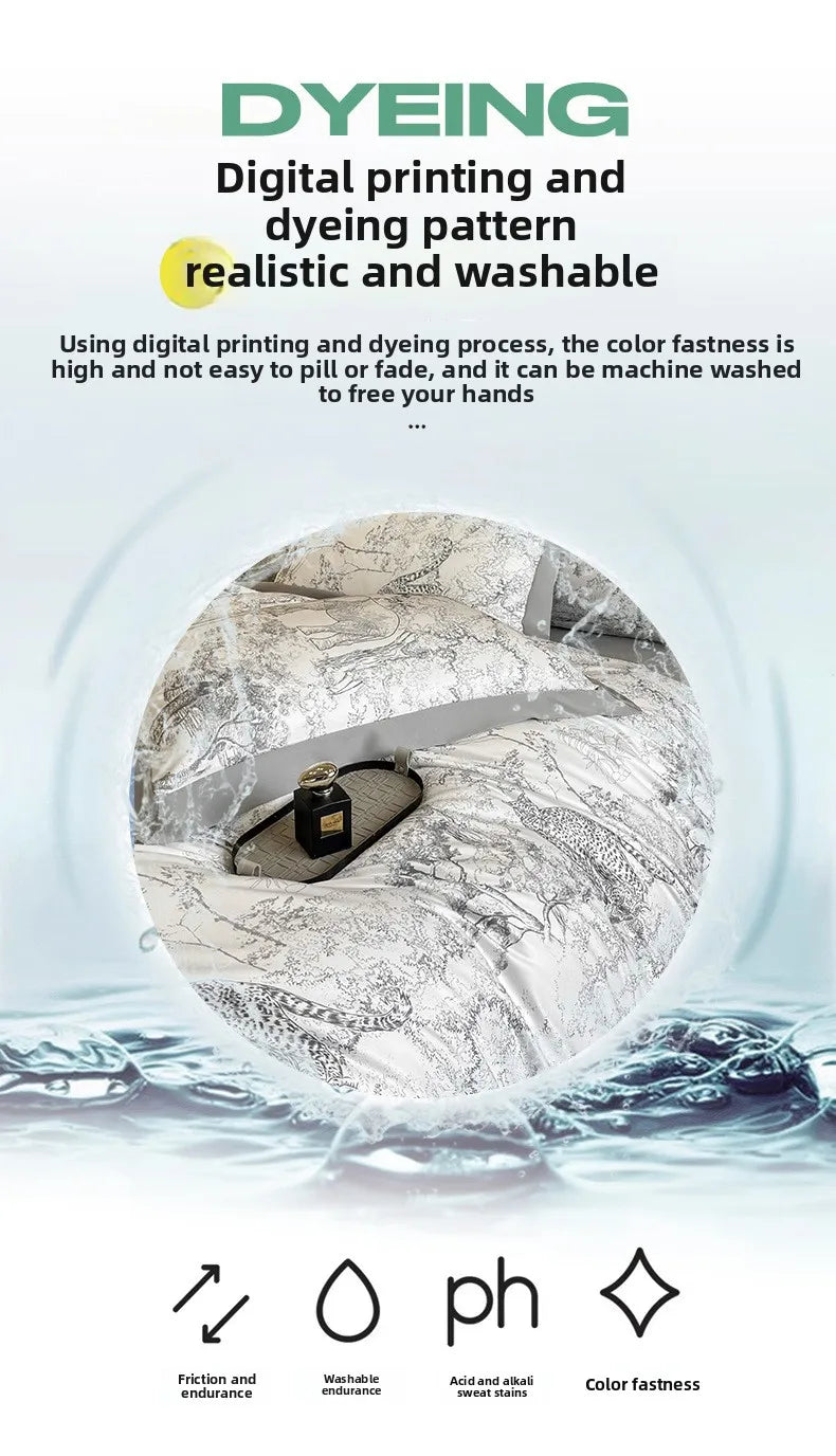 Tencel Bettwäsche – Leopardenmuster – 200x230cm