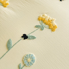 Baumwoll-Bettwäsche-Set – Blümchen-Design – Twin/Double-Grösse