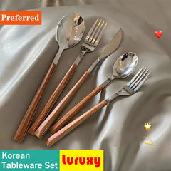 Besteckset – Koreanisch Edelstahl – Umweltfreundlich