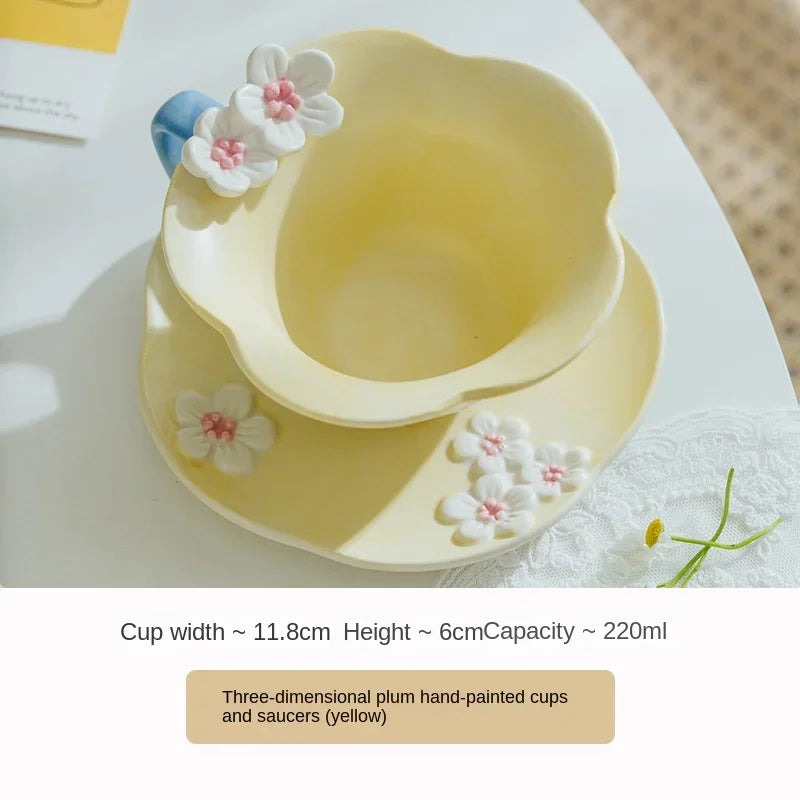 Nordische Keramik-Kaffeetasse – Handgefertigt, Bürostil