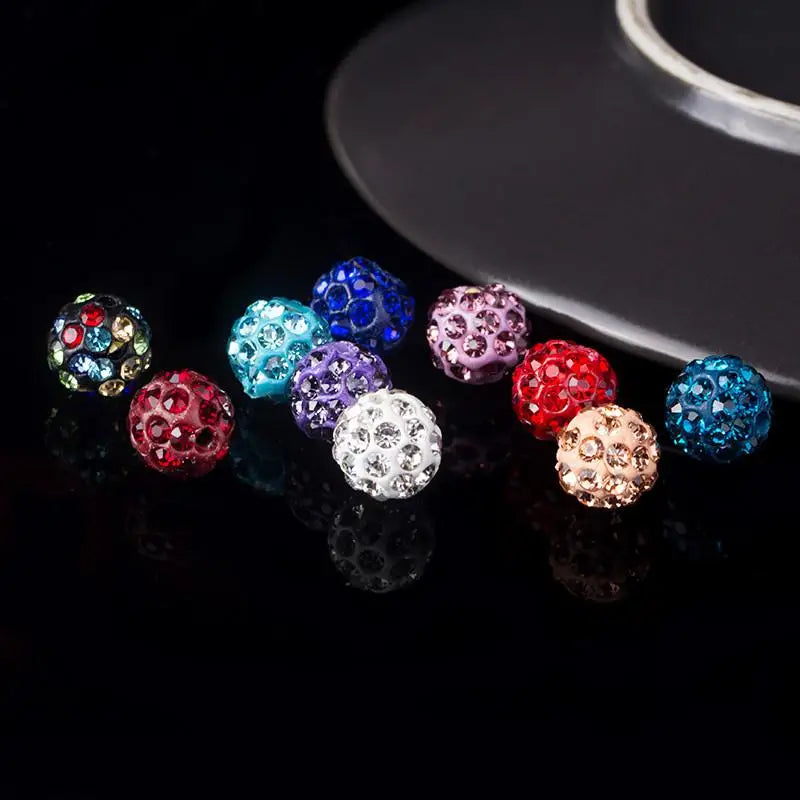 Böhmische Kristallperlen – Boho 10mm Abstandhalter Set