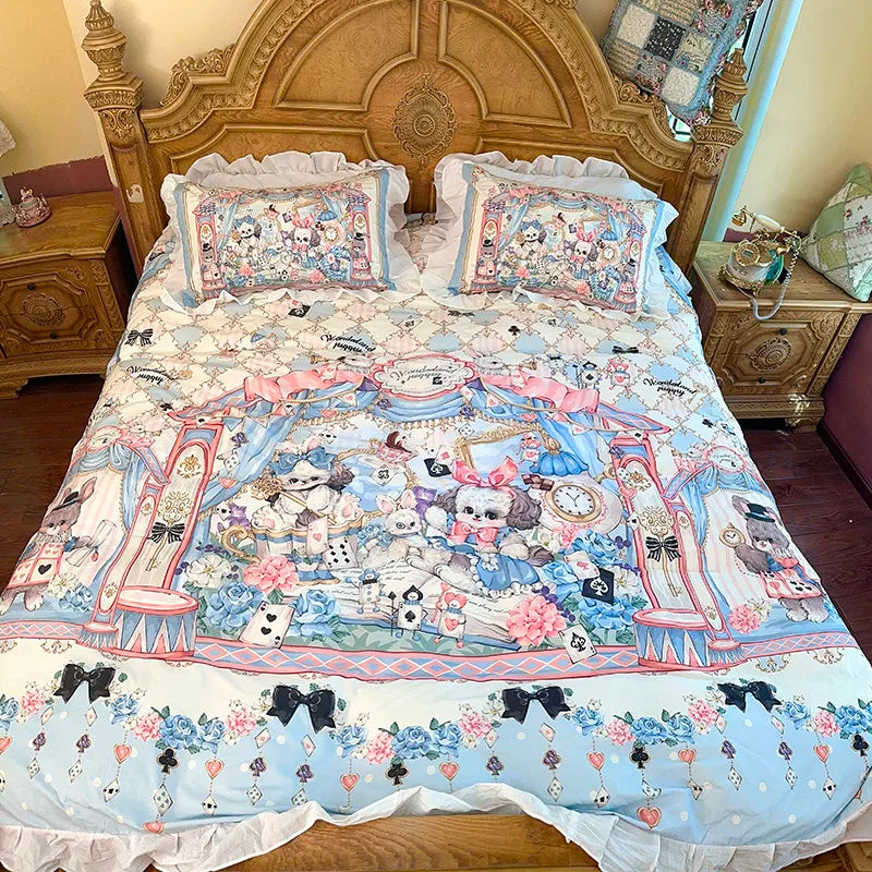 100% Baumwolle Bettdeckenbezug – Cartoon Prinzessin Stil – Twin, Queen, Double