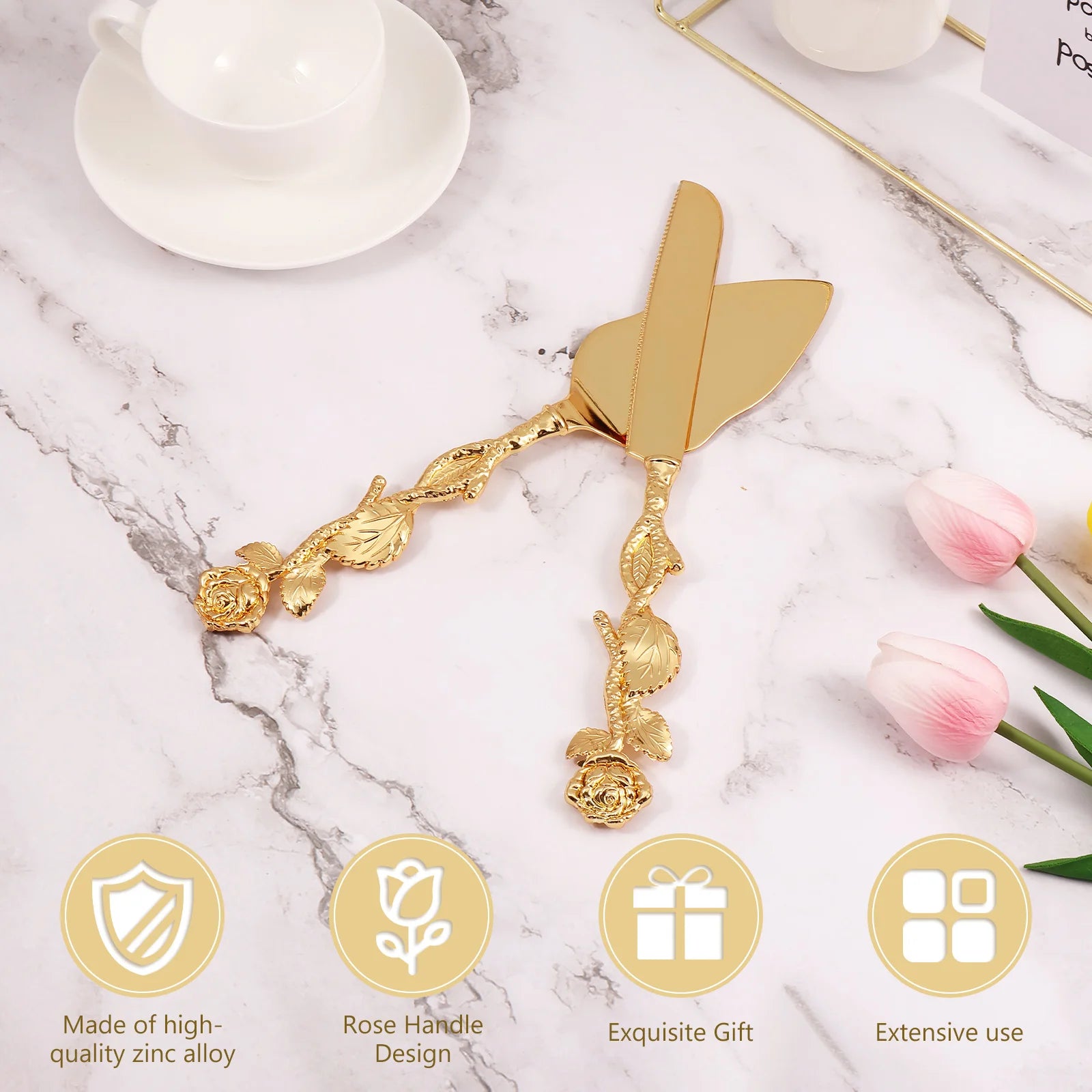 Kuchentools – Gold Retro Zinklegierung – Hochzeiten & Partys