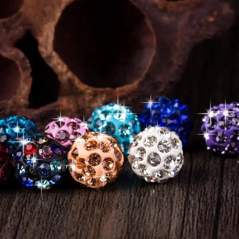 Böhmische Kristallperlen – Boho 10mm Abstandhalter Set