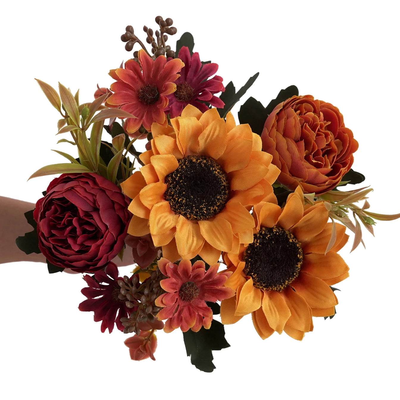Kunst-Sonnenblumenstrauss – Polyesterdekor – Innenbereich