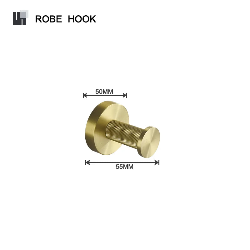 Badezimmer Hardware Set – Gebürstetes Gold – Wandmontage