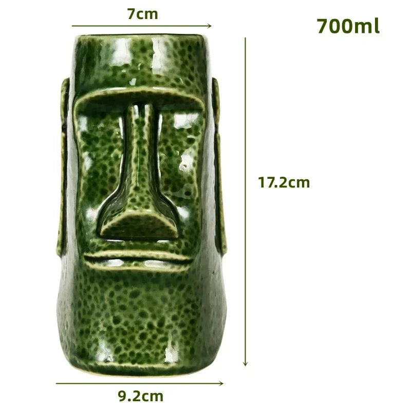 Keramische Tiki-Becher – Amerikanisch Handgemacht – 201-700ml