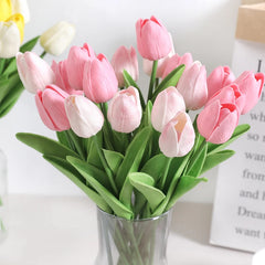 Tulpen Kunstblumenstrauss – Real Touch Schaum – Deko