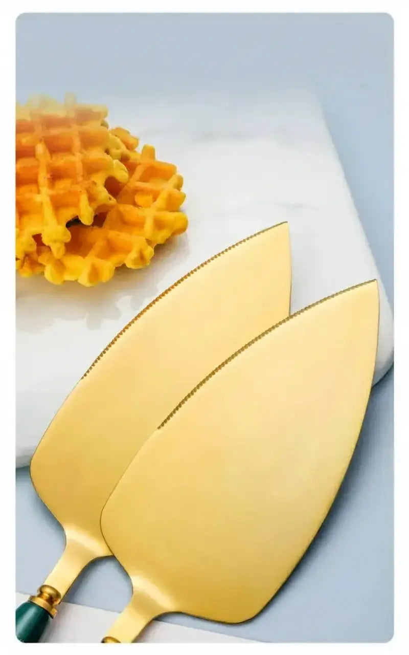 Edelstahl Kuchenschaufel – Keramikgriff, Luxuriöses Design