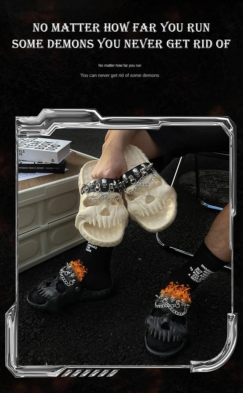 Schädel-Slides – EVA-Komfort für Strand & Zuhause